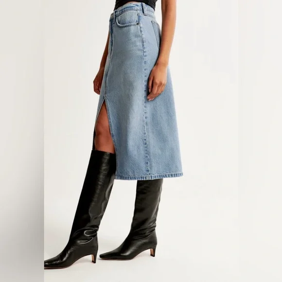 NWT Ambercombie & Fitch Denim Skirt - Picture 3 of 10